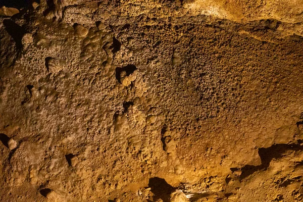 Abstract Background Stalactites Stalagmites Stalagnates Cave Underground Horizontal — Stock Photo, Image