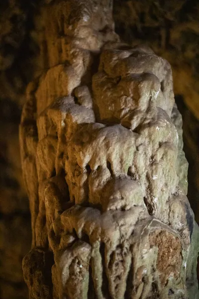 Abstract Background Stalactites Stalagmites Stalagnates Cave Underground — Stock Photo, Image