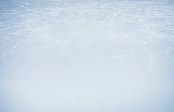 Αφηρημένη Γαλάζια Επιφάνεια Πάγου Εντυπώσεις Από Παγοπέδιλα Οριζόντια — Φωτογραφία Αρχείου