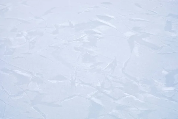Superficie Hielo Ligero Abstracto Cubierto Nieve Horizontal — Foto de Stock
