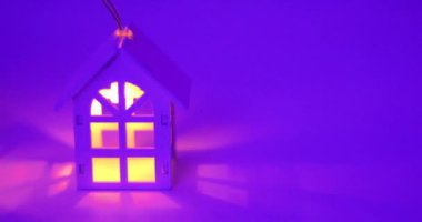 Financial loan and commercial real estate, real estate and investment concepts with model houses and slowly netting and fading windows inside