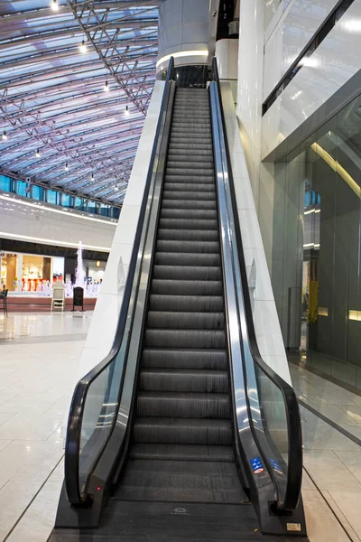 Empty Escalator Mall People Horizontal —  Fotos de Stock