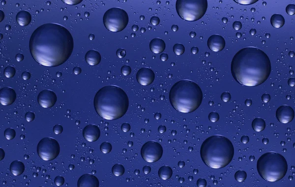 Blue water drops — Stock Photo, Image