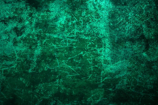 Abstract scratched green painted textured surface — Fotografia de Stock