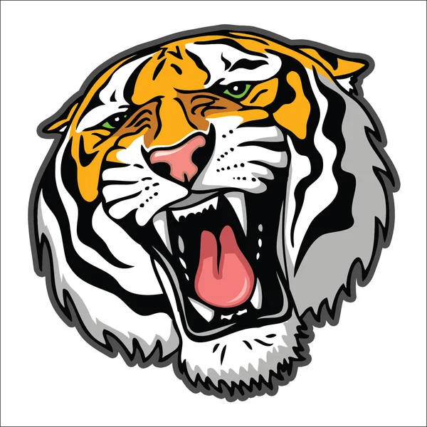 Tiger head — Stock Vector