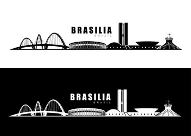 Brasilia skyline clipart