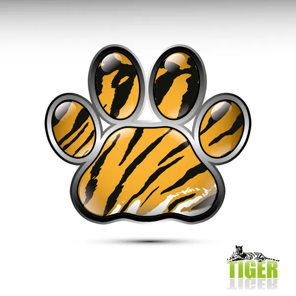 Tiger paw — Stock Vector