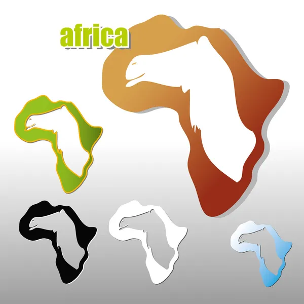 Símbolo de África con camello — Vector de stock