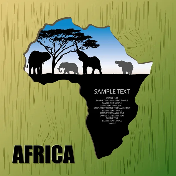 Afrika nápis — Stockový vektor