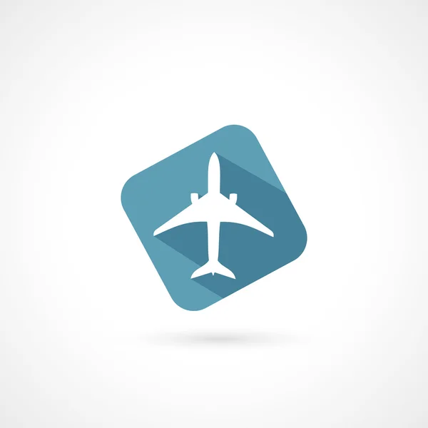Airplane on runway — Stock Vector