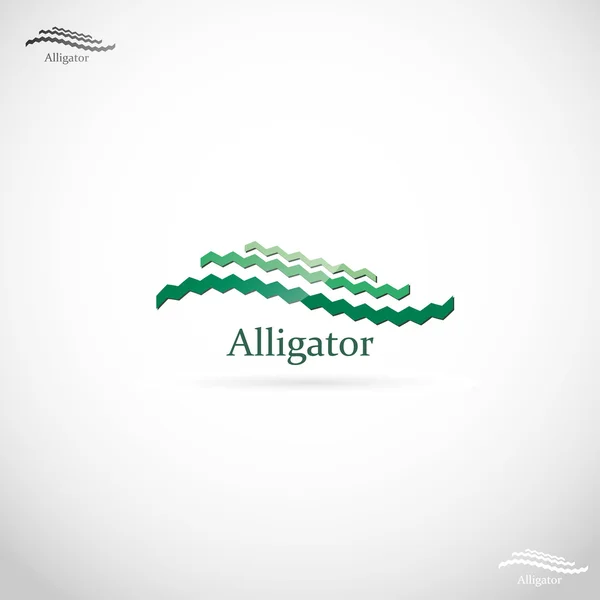 Символ аллигатора — стоковый вектор