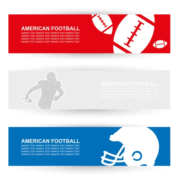 Amerikaanse Voetbal headers — Stockvector