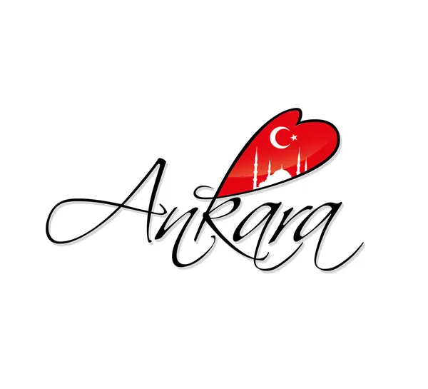 Ankara escritura — Vector de stock