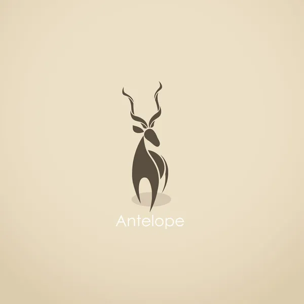 Antílope Kudu — Vetor de Stock