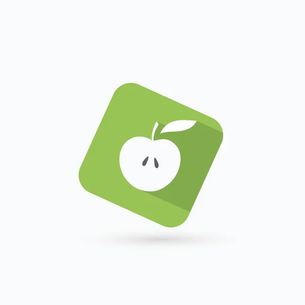 Símbolo de manzana pintado — Vector de stock