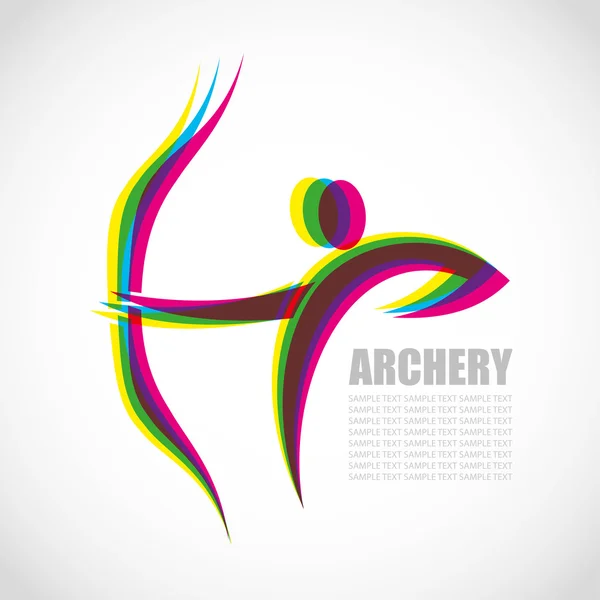 Etiqueta Archer — Archivo Imágenes Vectoriales