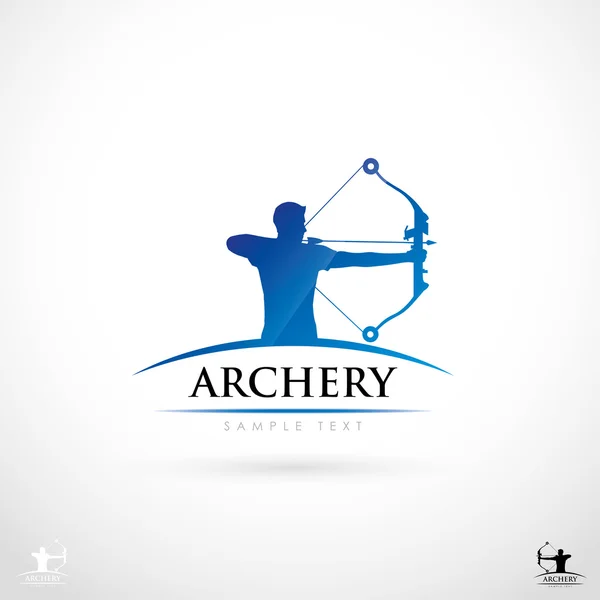 Étiquette Archer — Image vectorielle