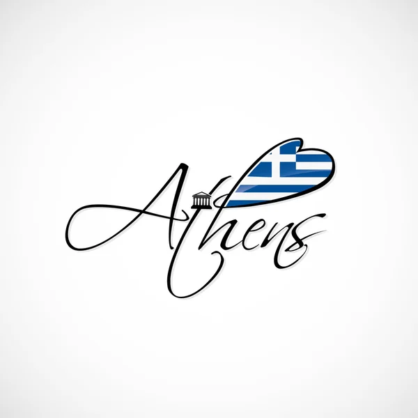 Афинское письмо — стоковый вектор