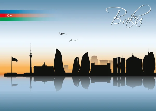 Panoramę Baku — Wektor stockowy