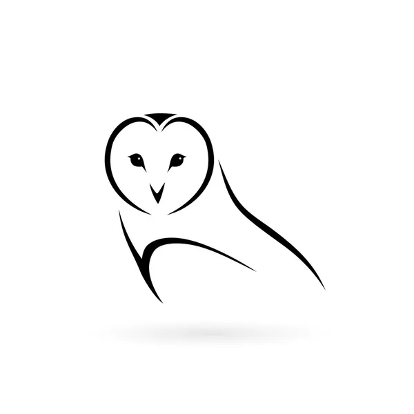 Hibou des clochers peint — Image vectorielle