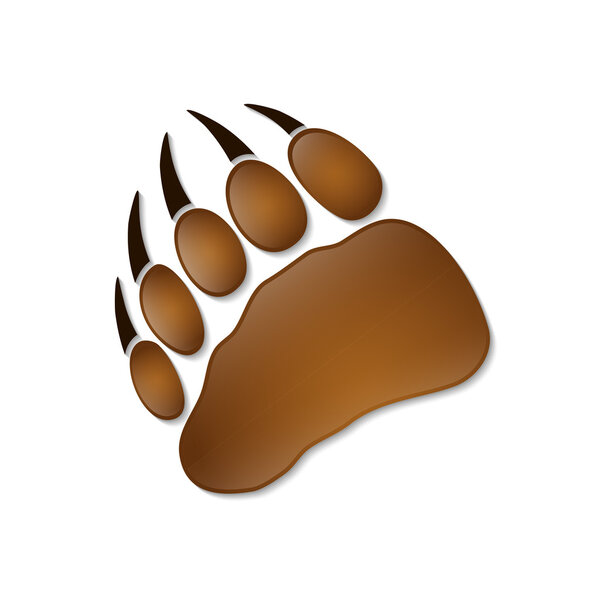 Bear footprint stamp