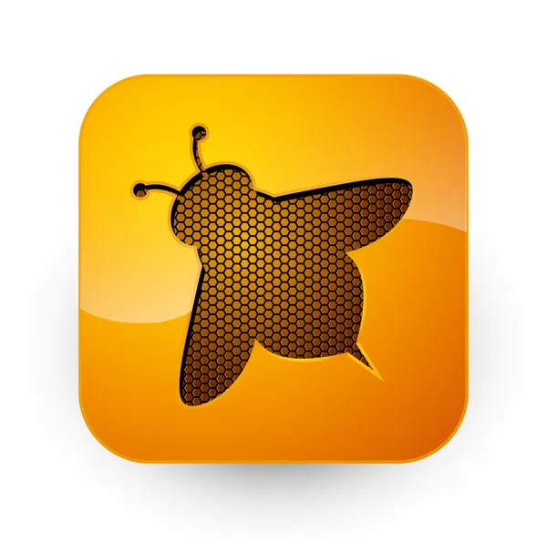 Bouton abeille — Image vectorielle