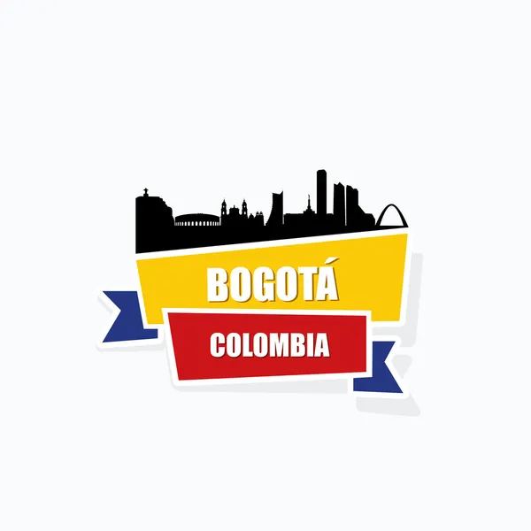 Skyline di Bogotà — Vettoriale Stock