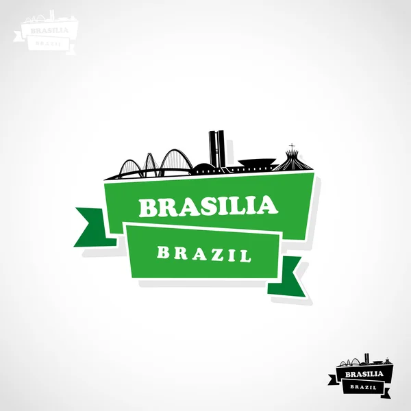 Skyline Brasilia — Vector de stock