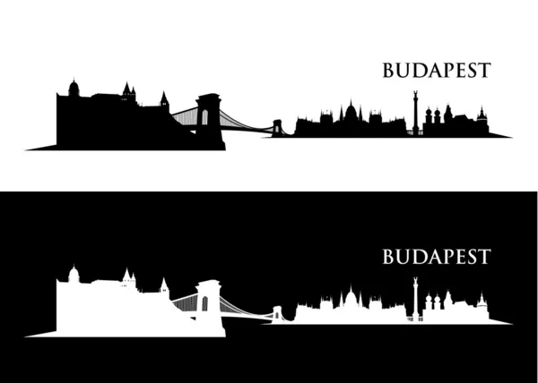 Skyline de Budapest — Image vectorielle