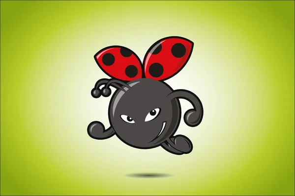 Lady Bug. — Vetor de Stock