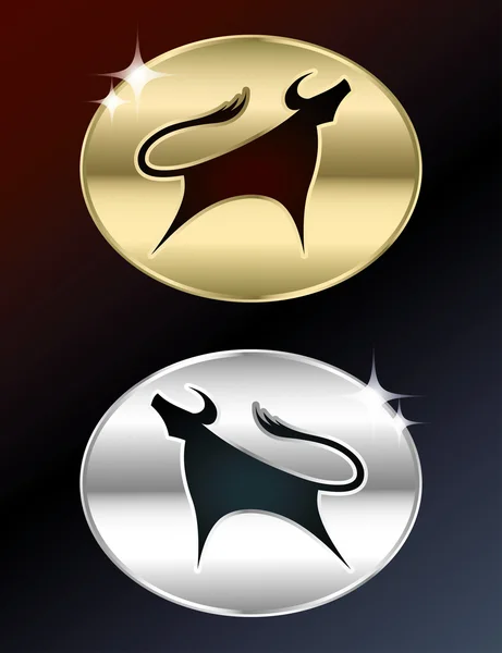 Stier symbool — Stockvector