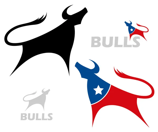 Símbolo Bull — Vetor de Stock