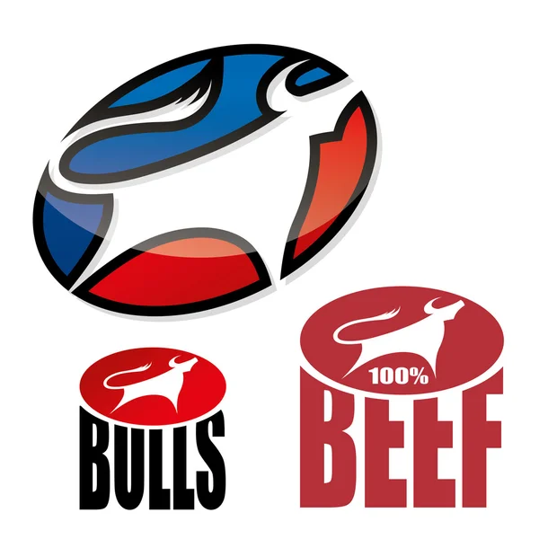 Bull symbol — Stock Vector