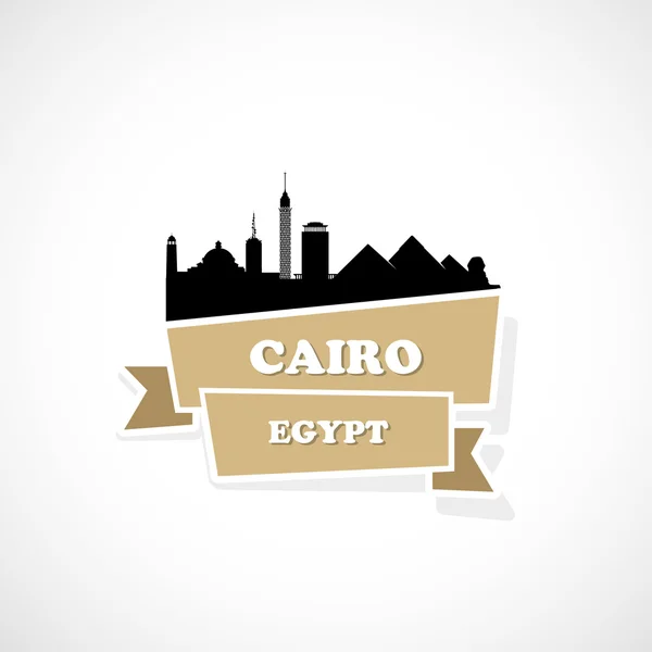 Skyline van Cairo — Stockvector