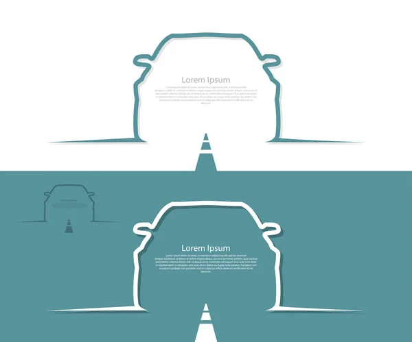 Bannières de voiture — Image vectorielle