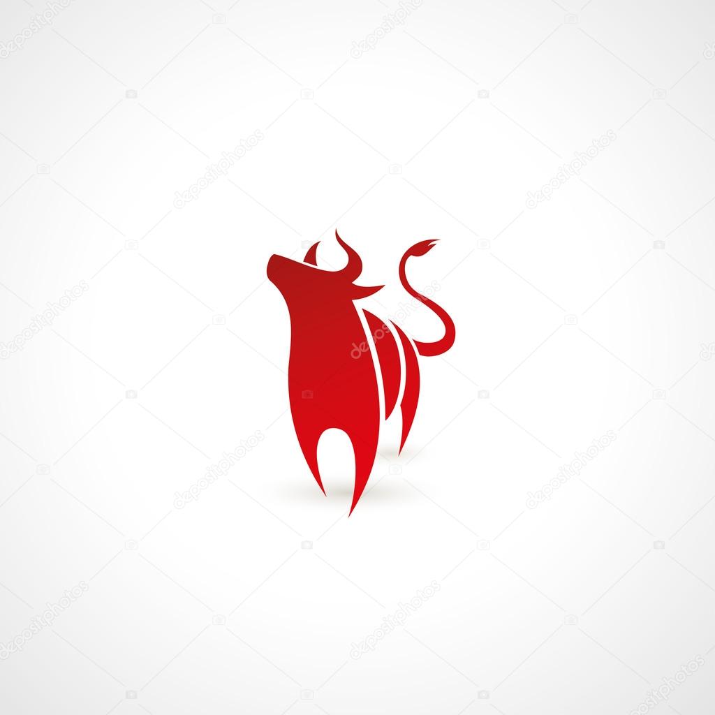 Bull Symbol Stock Vector Image By C I Petrovic