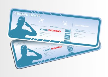 Airlines tickets clipart