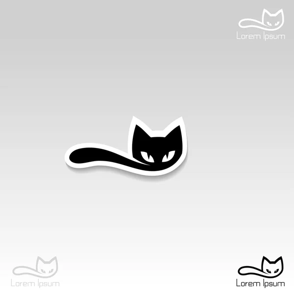 Katt-ikonen — Stock vektor
