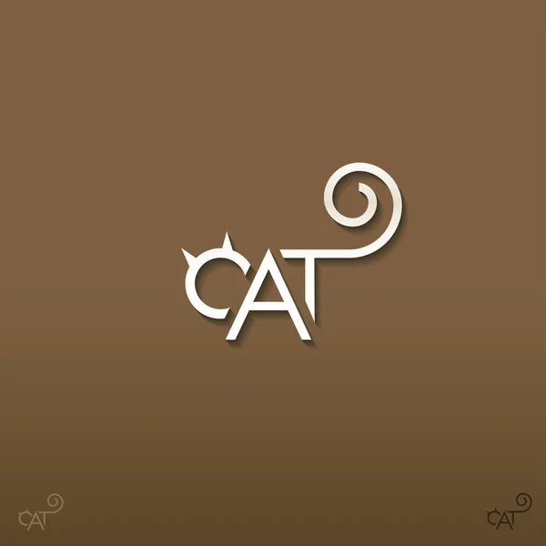 Icono gato — Vector de stock