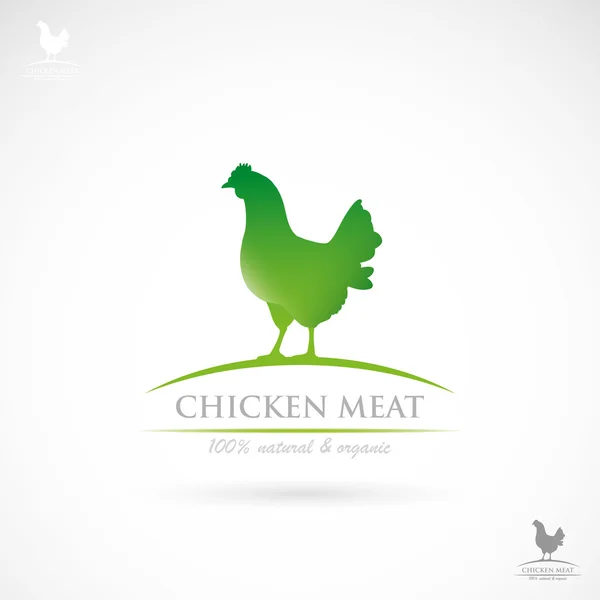 Étiquette de poulet — Image vectorielle