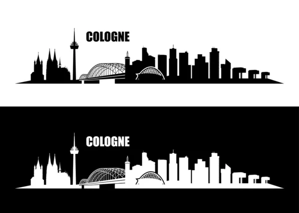 Köln manzarası — Stok Vektör