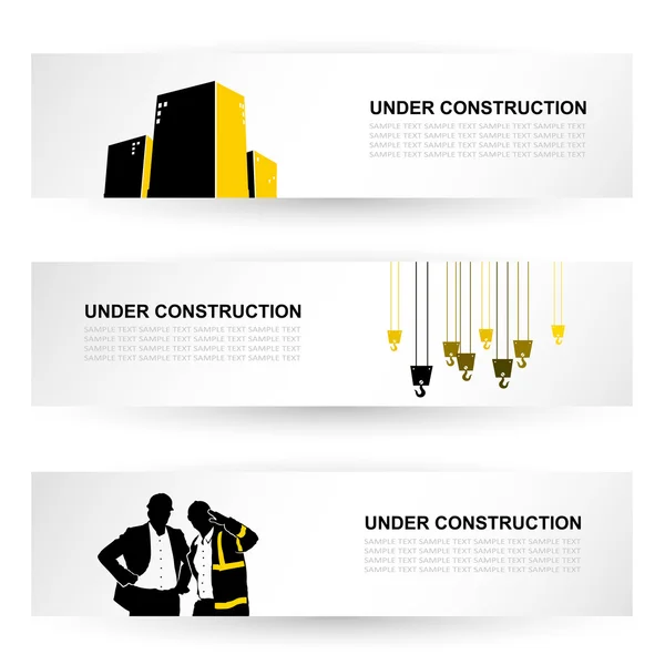Under construction background — Stock Vector
