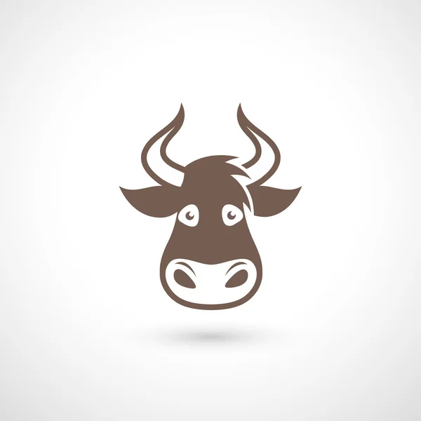 Rótulo com vaca — Vetor de Stock