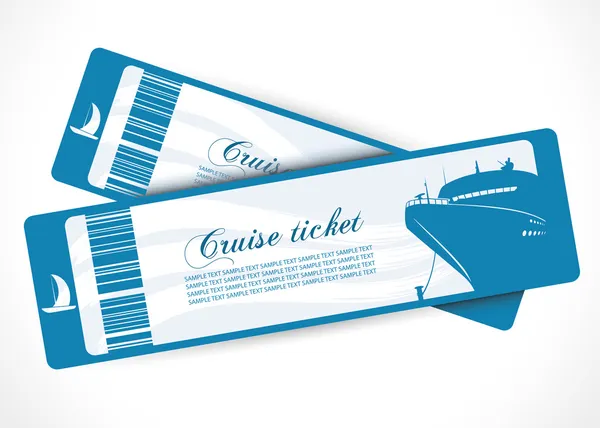 Cruise schip banners — Stockvector