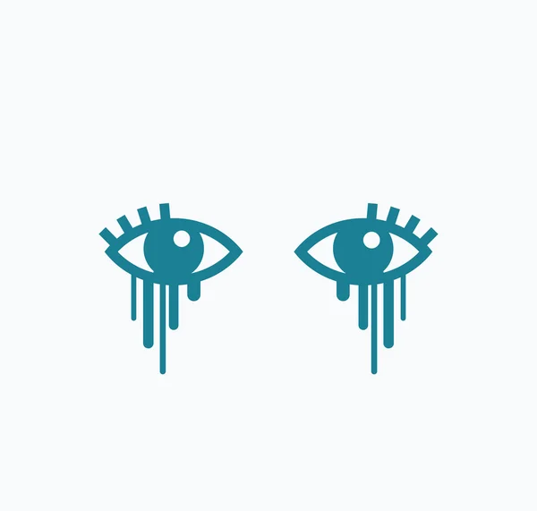 Cris symbole des yeux — Image vectorielle