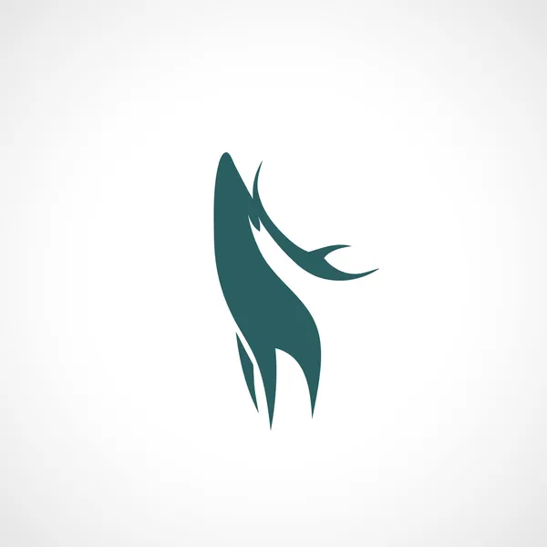 Deer symbol — Stock Vector