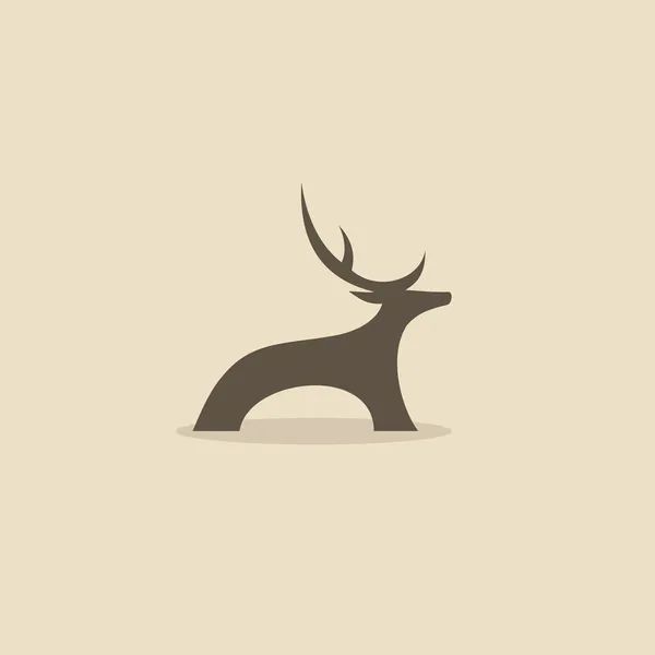 Deer symbol — Stock Vector