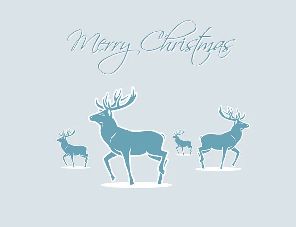 Cerfs de Noël — Image vectorielle