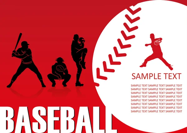 Baseball sfondo — Vettoriale Stock