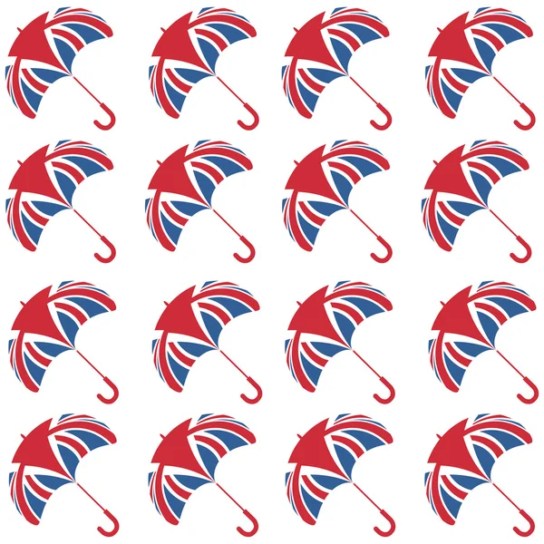 Parapluie et drapeau de Grande-Bretagne — Image vectorielle